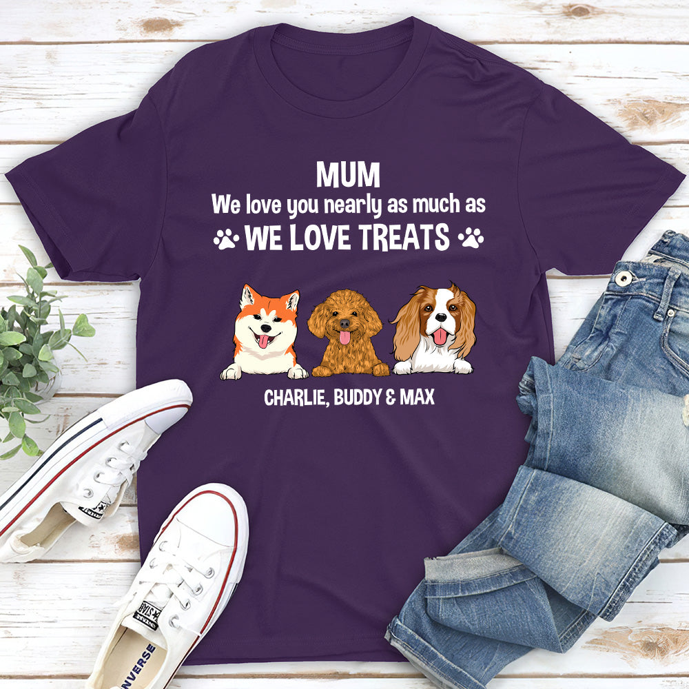 Love You Nearly - Personalized Custom Unisex 5.3 oz T-shirt for Pet Lovers