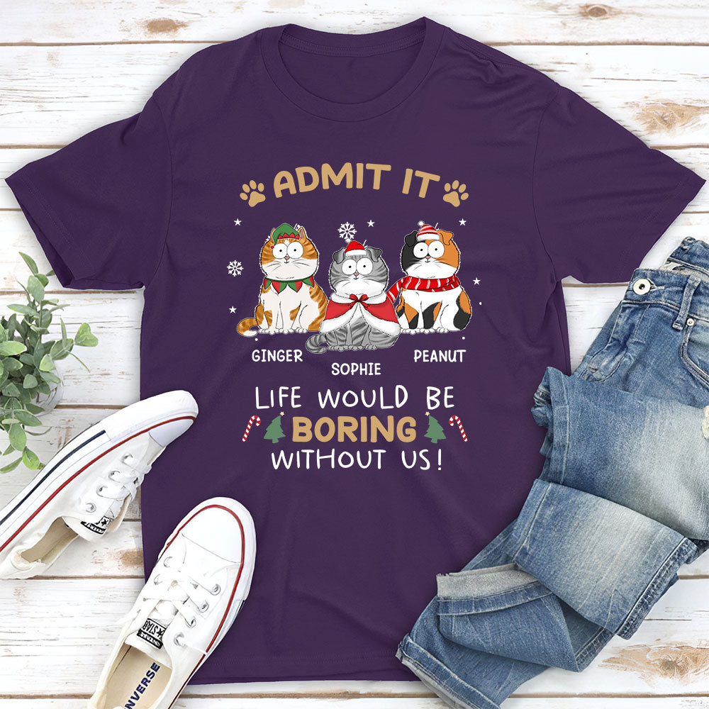 Never Get Bored - Personalized Custom Unisex 5.3 oz T-shirt for Pet Lovers
