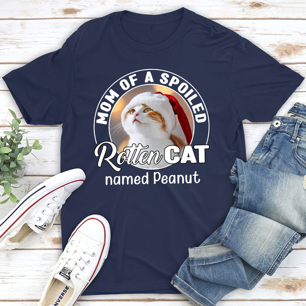 Spoiled Rotten Cats Personalized Custom Unisex Photo T-shirt - Ideal Gift for Pet Lovers
