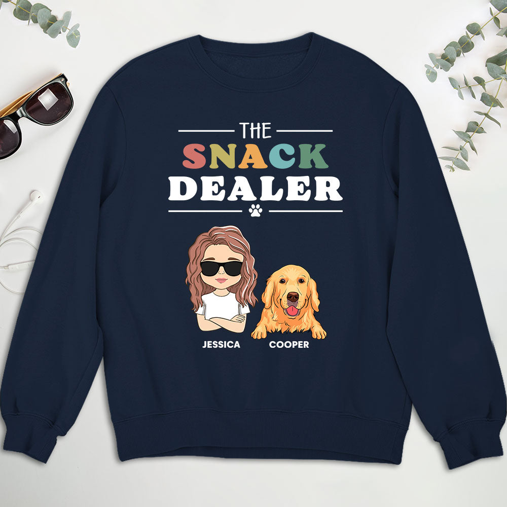 The Snack Dealer - Personalized Custom Unisex 8.0 oz Sweatshirt for Pet Lovers