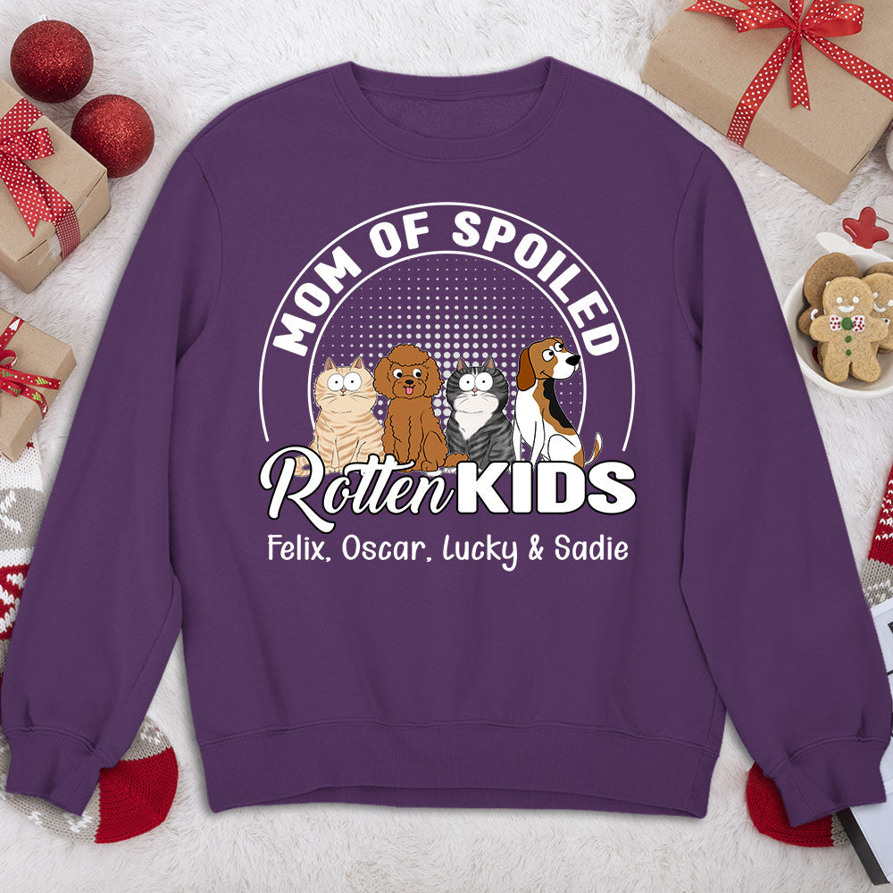 Spoiled Rotten Kids - Premium Personalized Custom Unisex 8.0 oz Sweatshirt for Pet Lovers