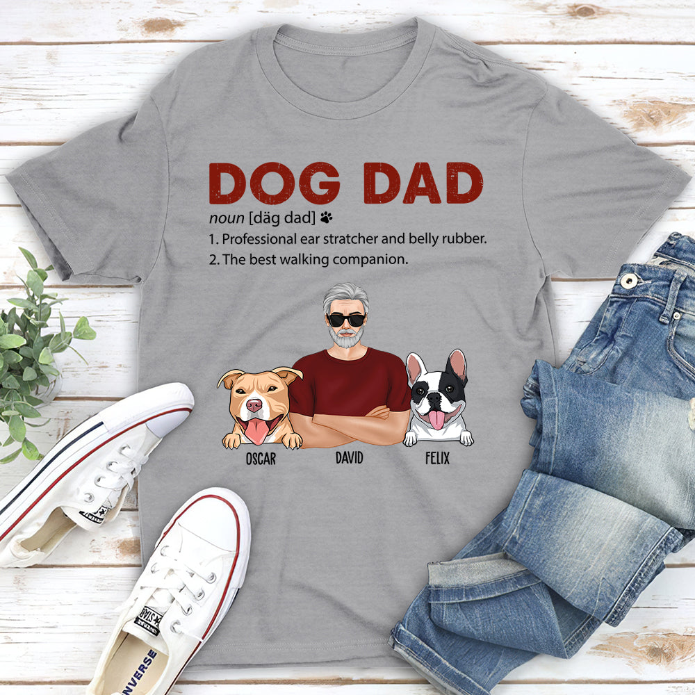 Dog Dad - The Ultimate Personalized Custom Unisex T-shirt for the Best Walking Companions