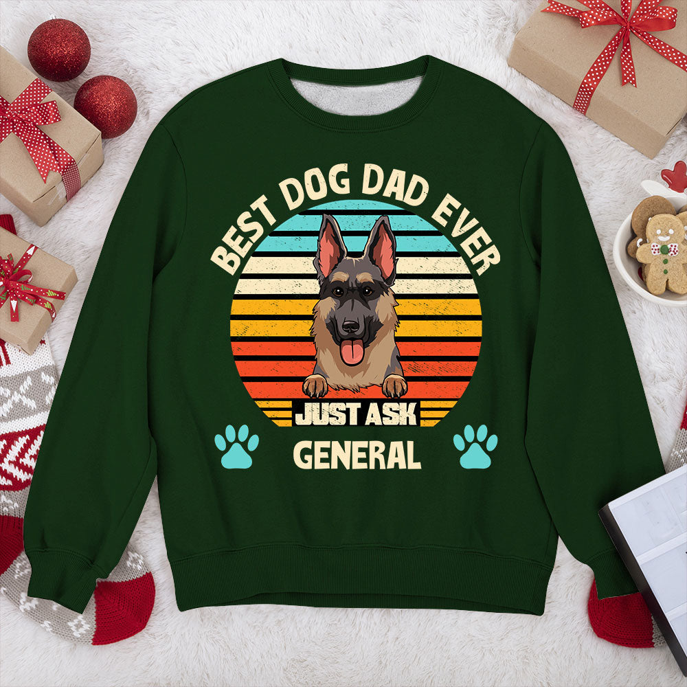 Best Dog Dad/Mom Ever - Personalized Custom Unisex 8.0 oz Sweatshirt