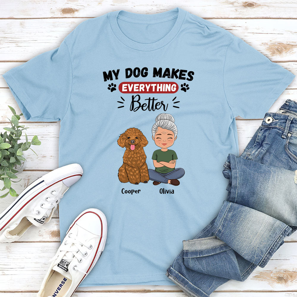 Better Thing - Personalized Custom Unisex 5.3 oz T-shirt for Pet Lovers