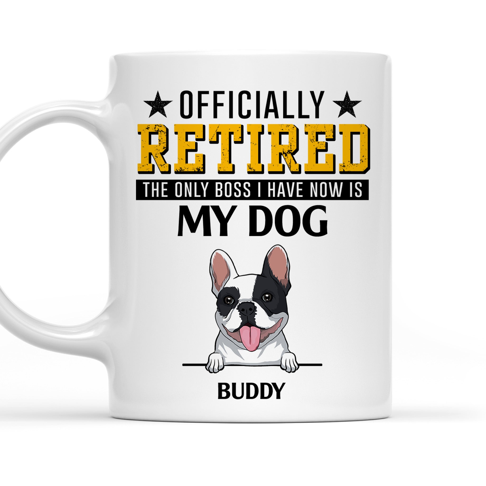 Officially Retired - Customizable Personalized 11oz Coffee Mug for Pet Lovers