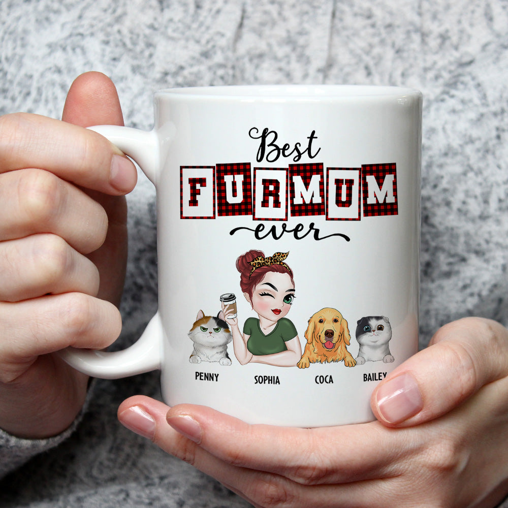Top-Rated Personalized Custom Coffee Mug for the Best Fur Mom and Dad of the Year