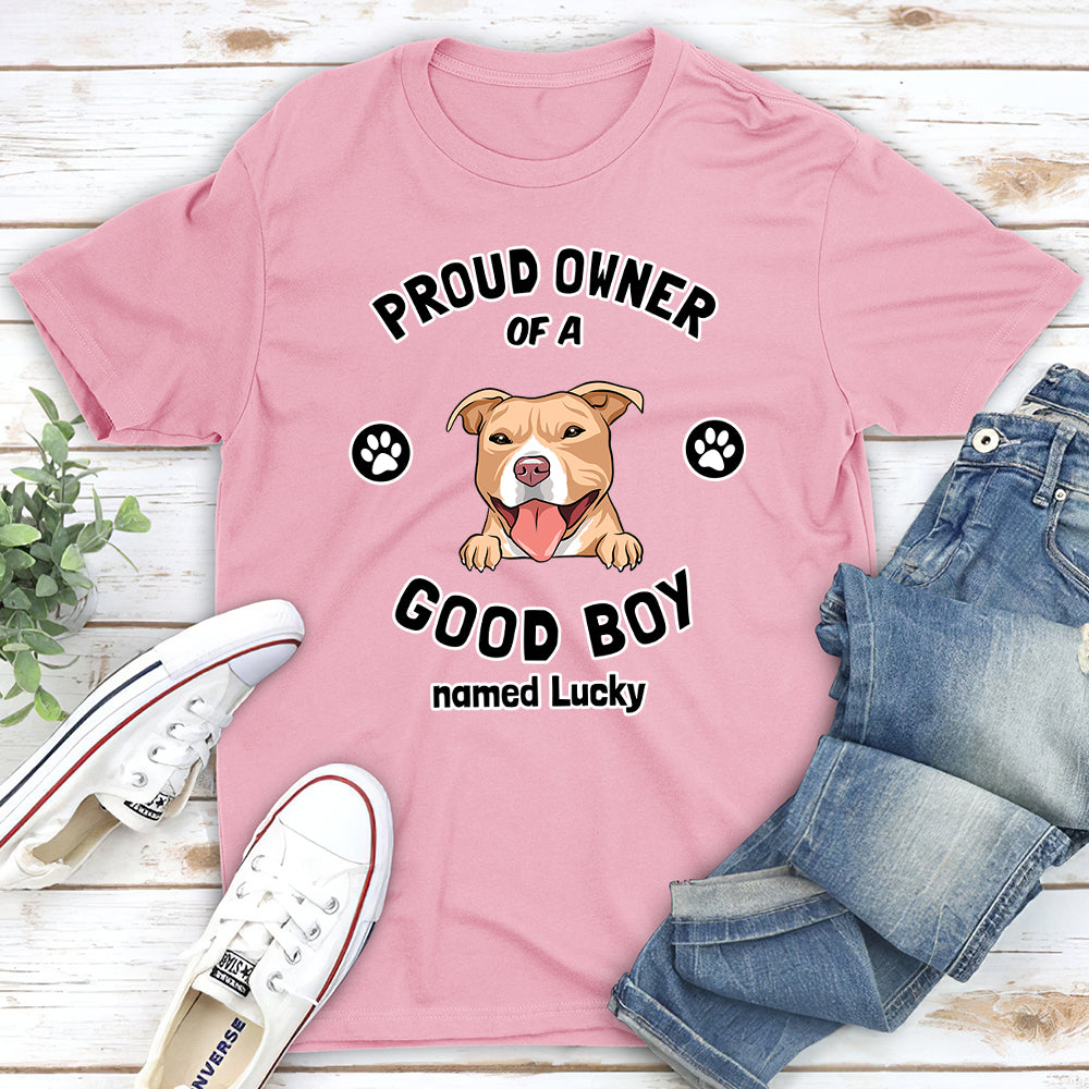 Exclusive Personalized Custom Unisex Proud Dog Owner T-shirt - Ideal Gift for Pet Lovers