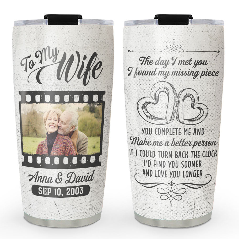 The Day I Met You - Personalized 20oz Custom Tumbler with Thousands of Cool Designs