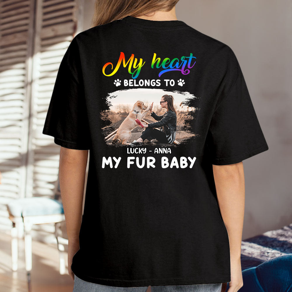 Personalized Custom Unisex T-shirt - Show Your Love for My Fur Babies with a Photo