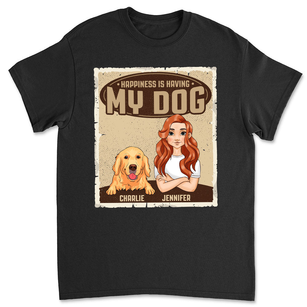 Personalized Custom Unisex Happiness T-shirt - Ideal Gift for Pet Lovers