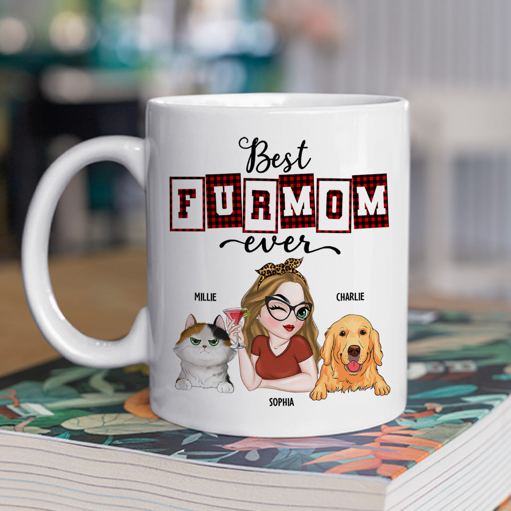 Top-Rated Personalized Custom Coffee Mug for the Best Fur Mom and Dad of the Year