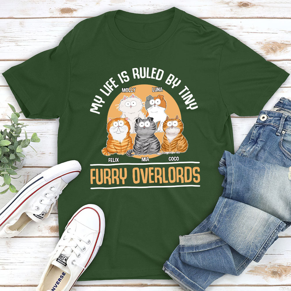 A Furry Overlord - Personalized Custom Unisex 5.3 oz T-shirt for Pet Lovers