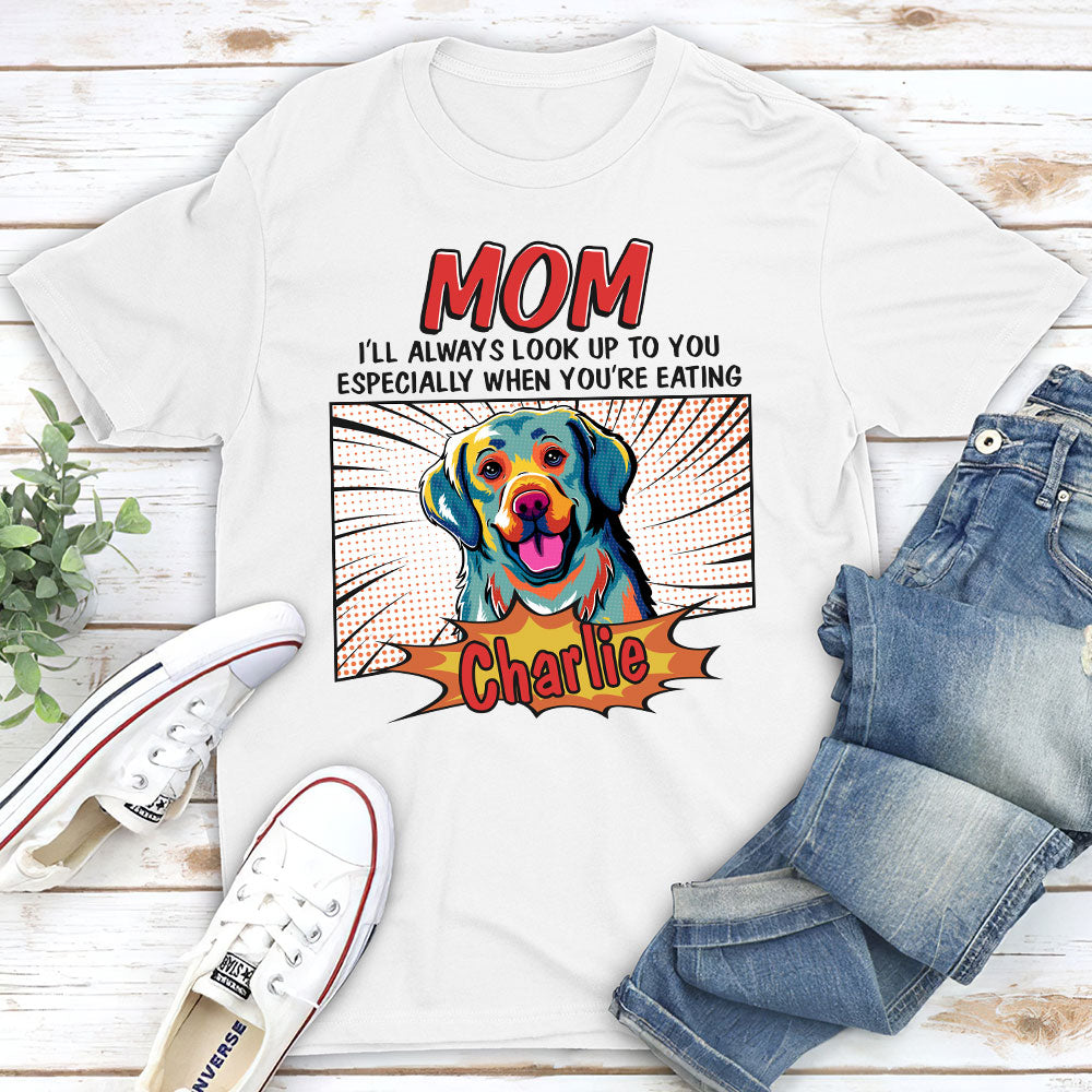 Pop Art Eating Pet - Customizable Unisex 5.3 oz Personalized T-shirt