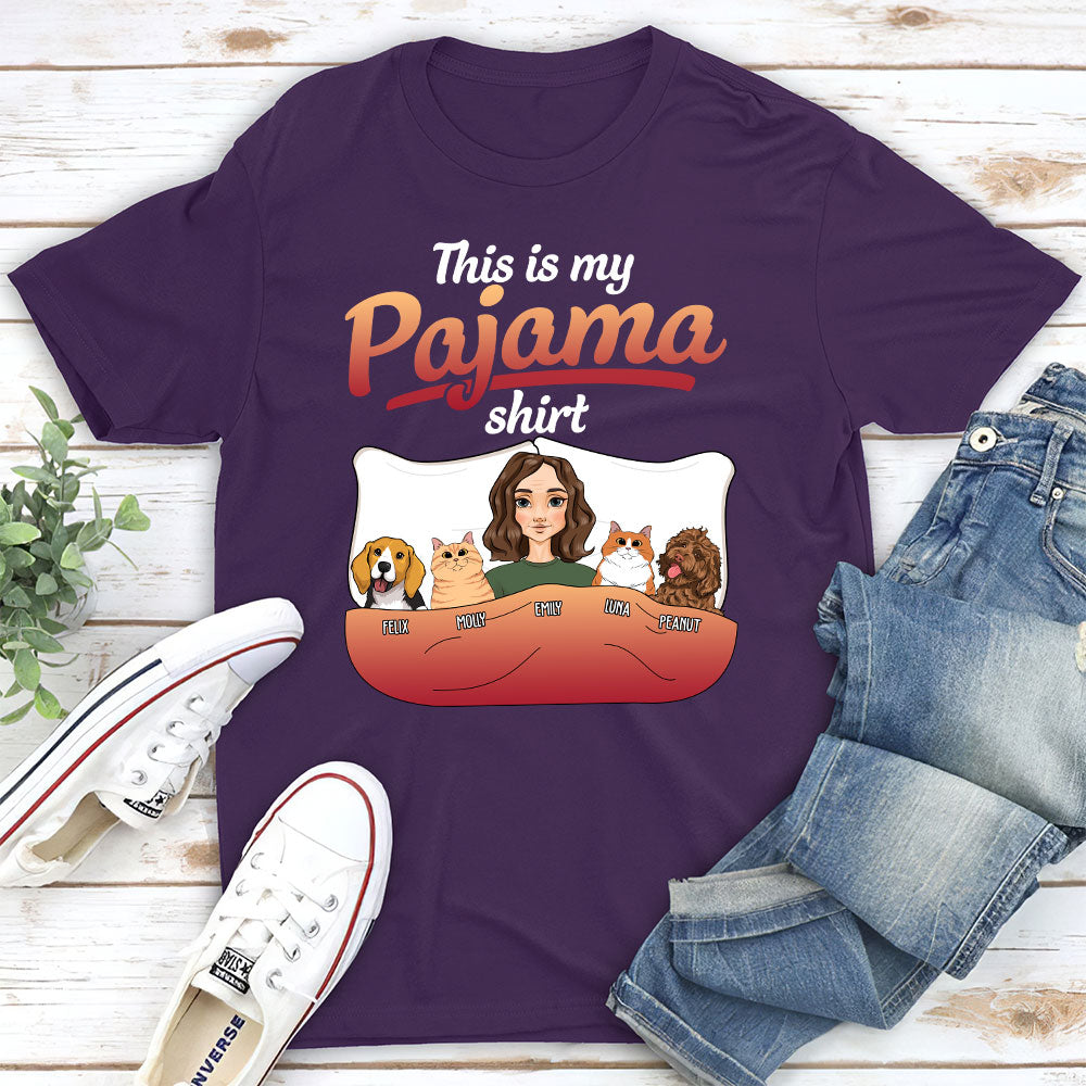 Personalized Custom Unisex Pet - Themed Pajama T - shirt