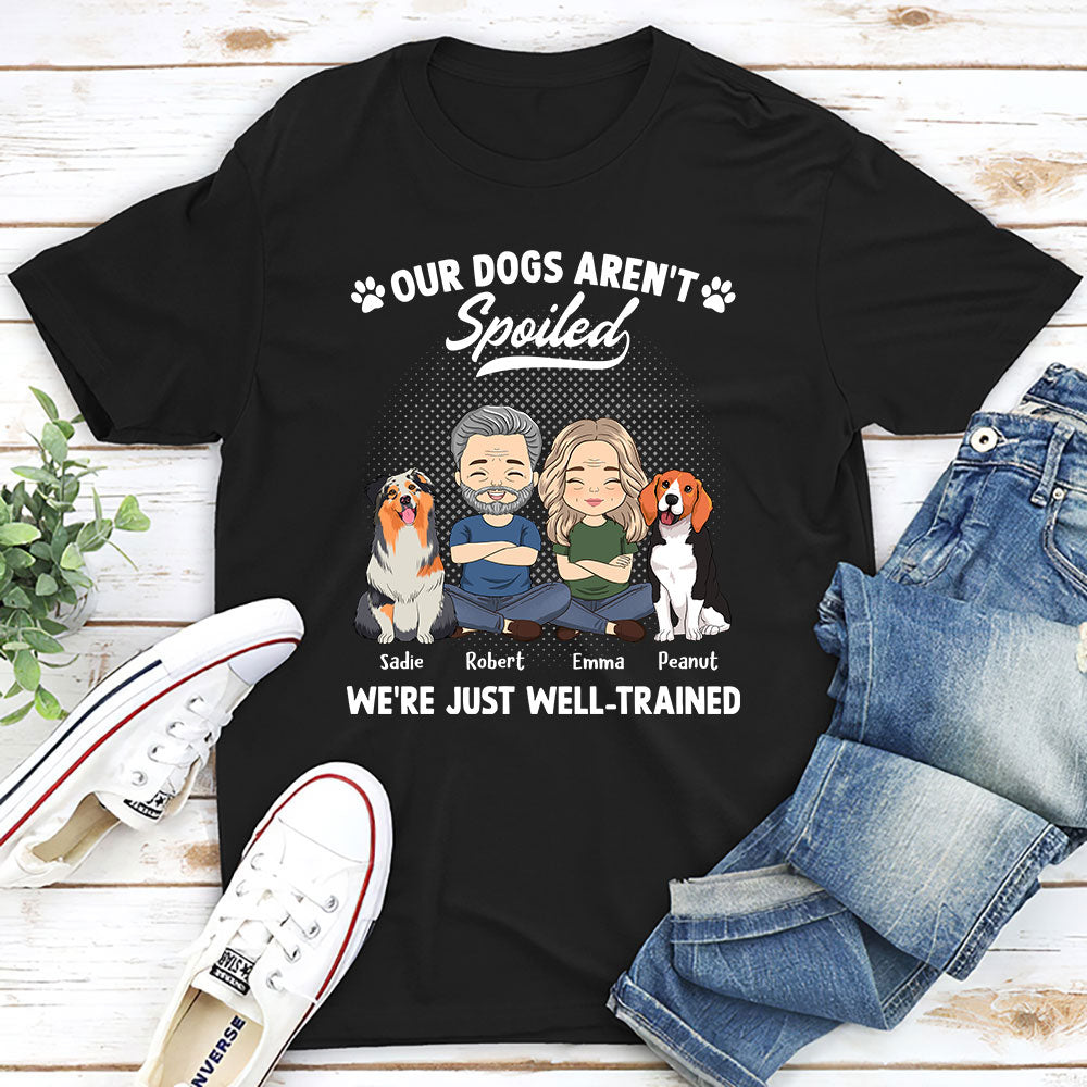 Spoiled Dog Couple - Premium Personalized Custom Unisex 5.3 oz T-shirt for Pet Lovers