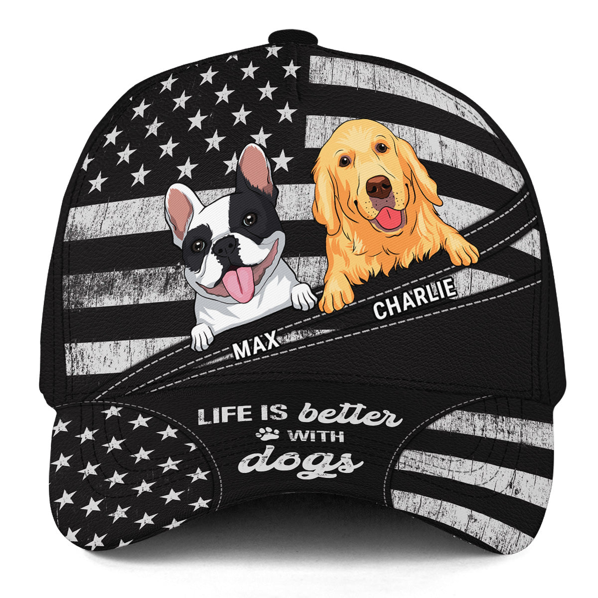 Life Is Better With Doggo - Personalized Custom Dog Parent Cap for Maximum Comfort