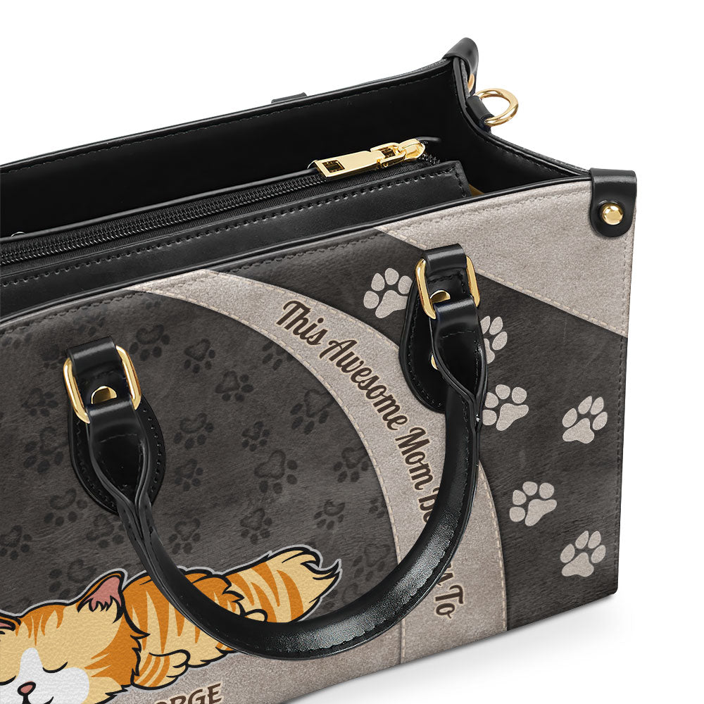Personalized Custom Leather Handbag - The Perfect Gift for Awesome Moms