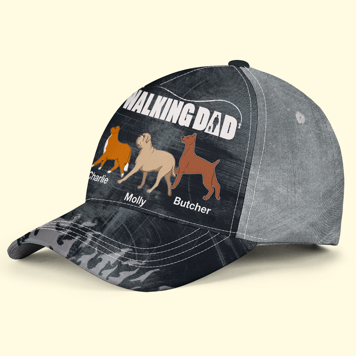 The Walking Dad Version 2 - Personalized Custom Dog Parent Cap for a Stylish Stroll