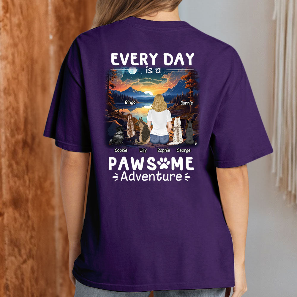 Pawsome Adventure - Personalized Custom Unisex 5.3 oz T-shirt for Pet Lovers