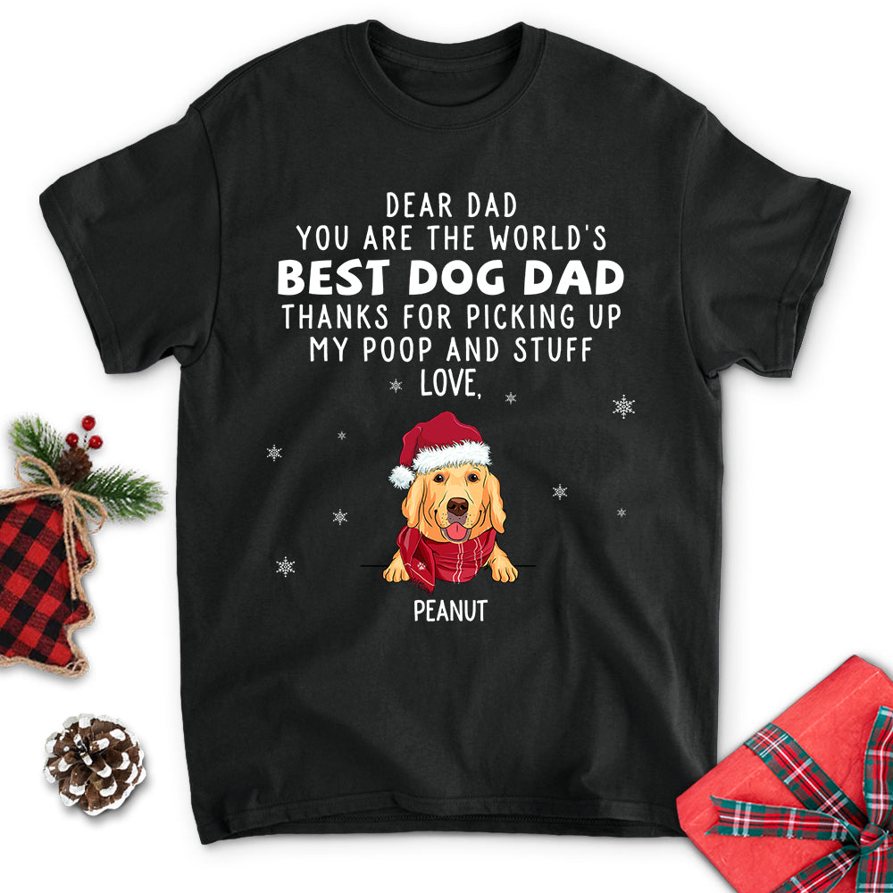 Thank You Dog Dad Mom - Personalized Custom Unisex 5.3 oz T-shirt for Pet Lovers