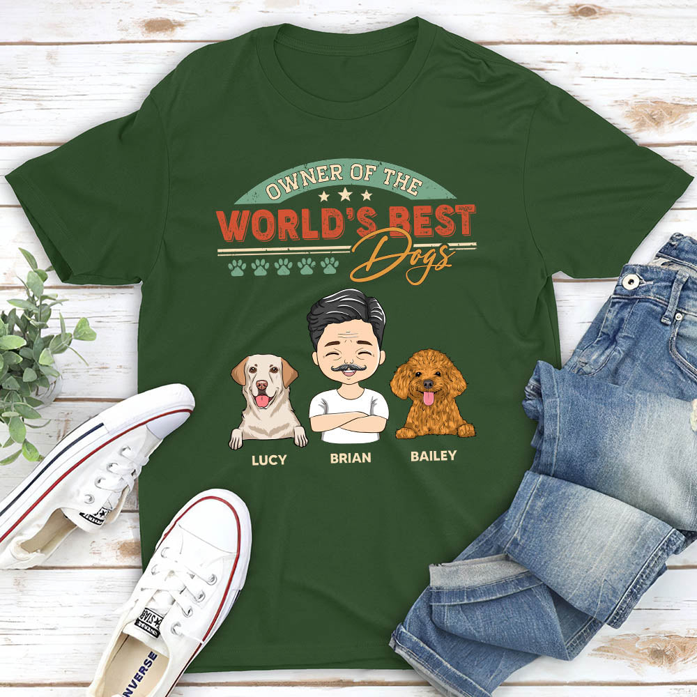 World's Best Dog - Personalized Custom Unisex 5.3 oz T-shirt for Pet Lovers