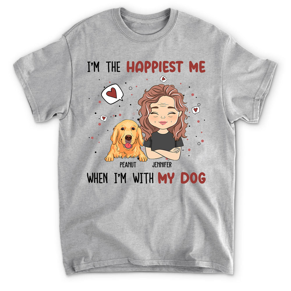 Happiest Me - Personalized Custom Unisex 5.3 oz T-shirt for Pet Lovers