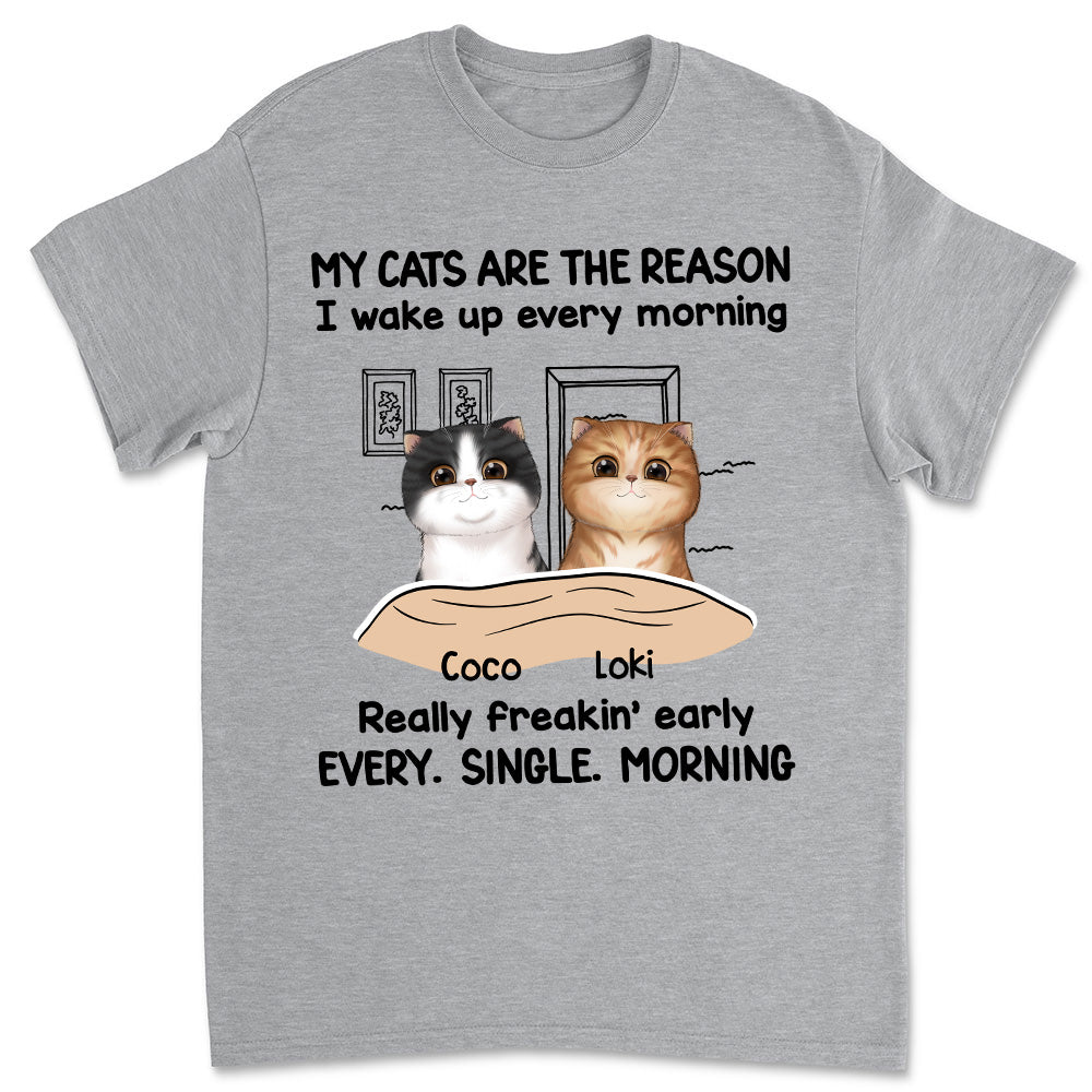 Unique Personalized Custom Unisex Wake Up Early T-shirt for Pet Lovers