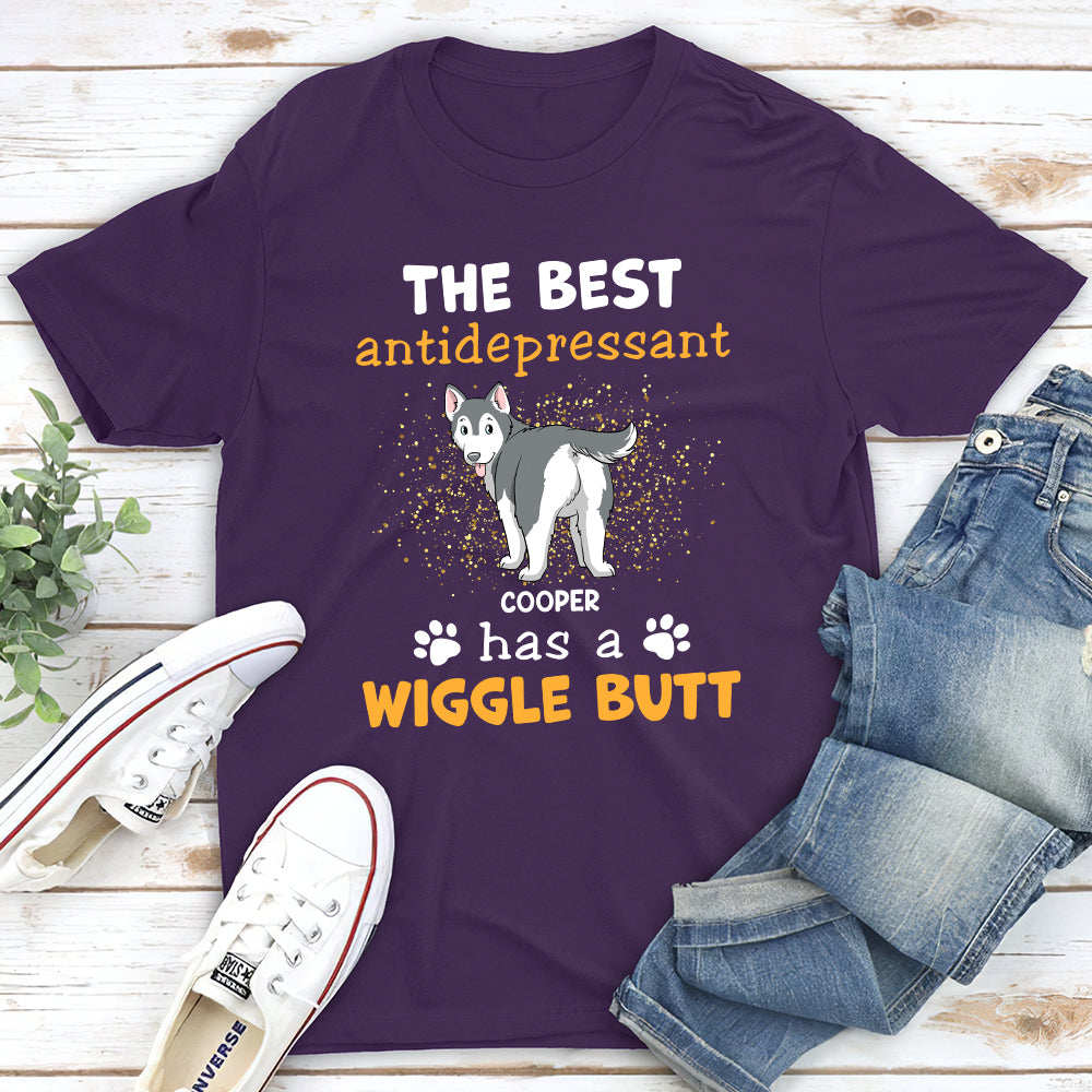 The Ultimate Personalized Custom Unisex 5.3 oz Antidepressant T-shirt - Ideal for Pet Lovers