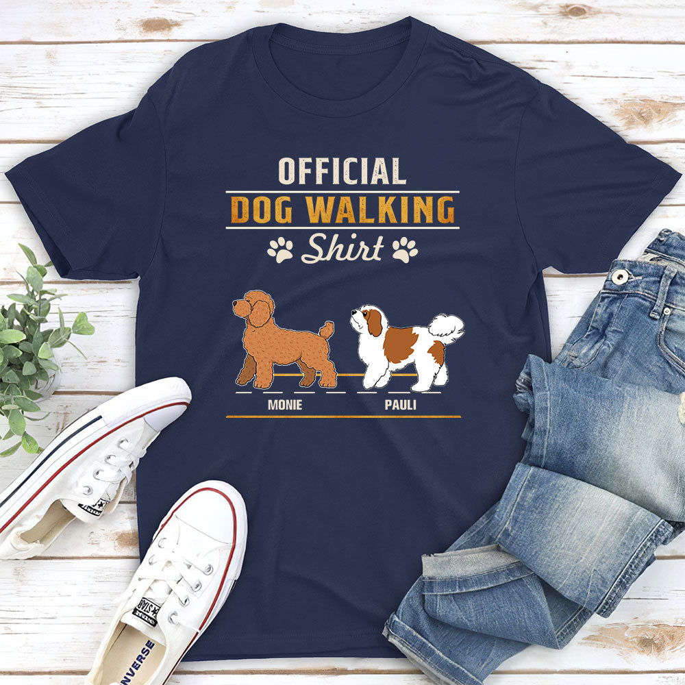 Official Customizable Personalized Unisex Walking T-shirt - Ideal Gift for Pet Lovers