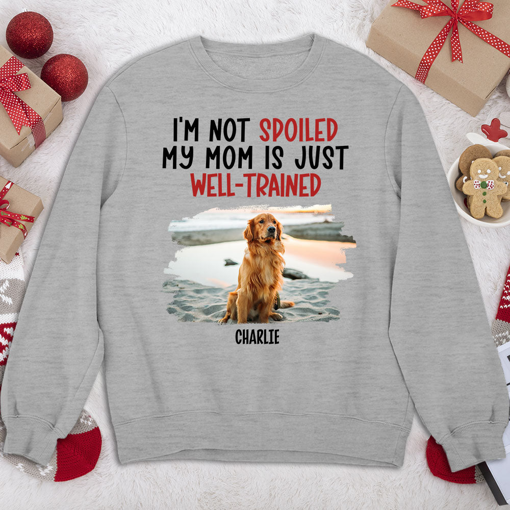 Spoiled Pet & Well Trained Dad - Personalized Custom 8.0 oz Unisex Sweatshirt for Pet Lovers