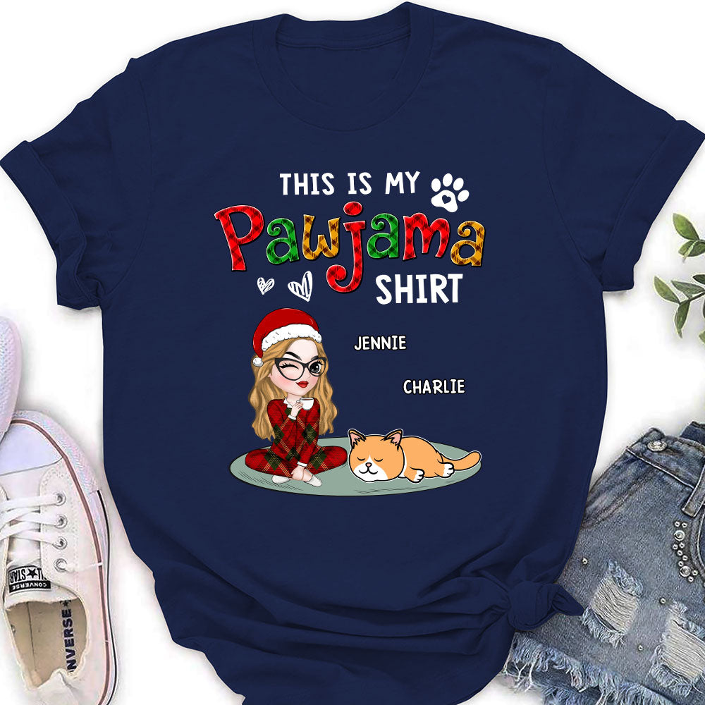 Pawjama Shirt Pet Version 2 - Exquisitely Personalized Custom Women's T-Shirt for Pet Lovers