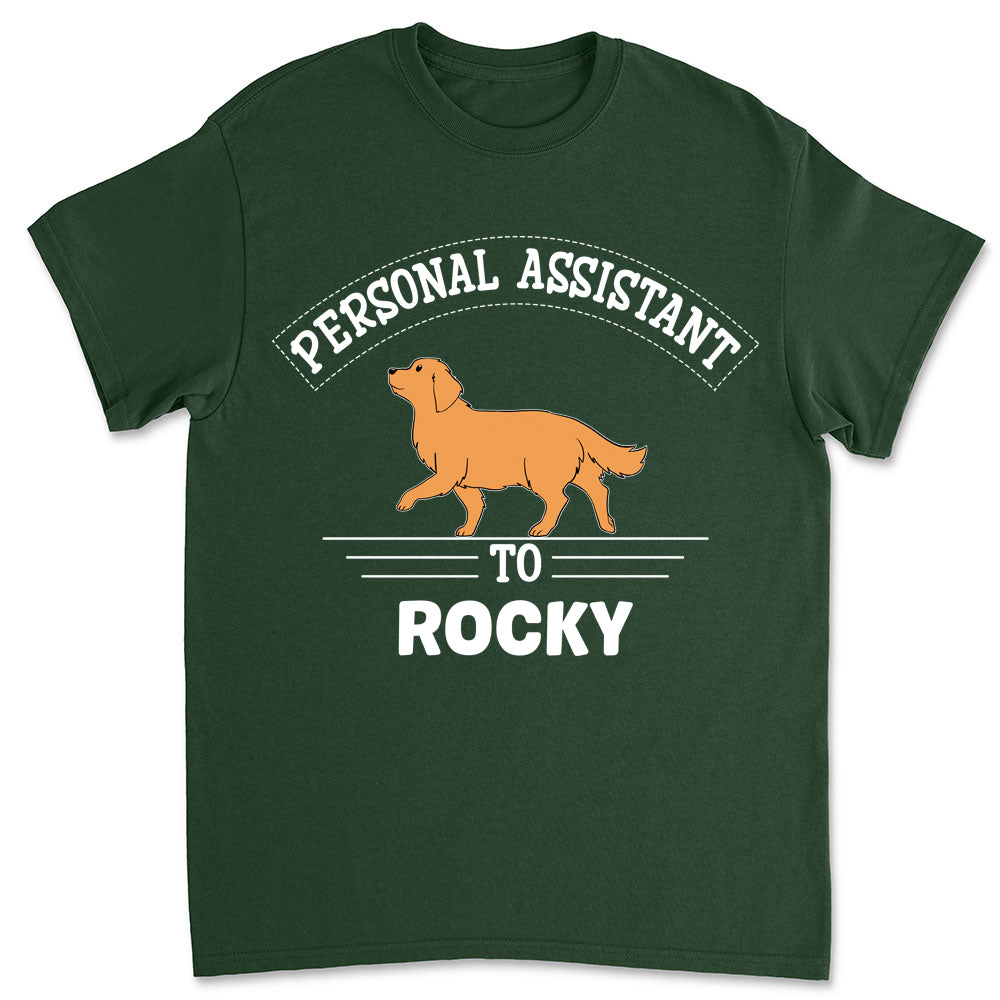 Personalized Custom Unisex 5.3 oz Personal Assistant Walking T-shirt