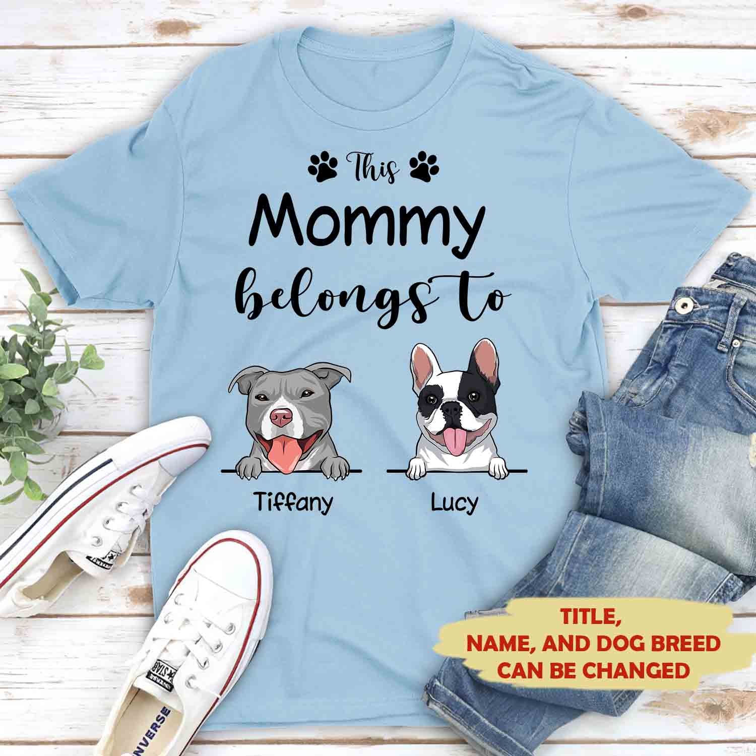 Personalized Custom Unisex 'This Grandma Belongs to' T-shirt - Ideal Gift for Pet Lovers