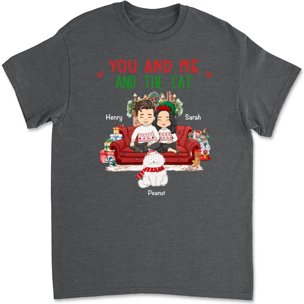 You Me Cat - Personalized Custom Unisex 5.3 oz T-shirt for Pet Lovers