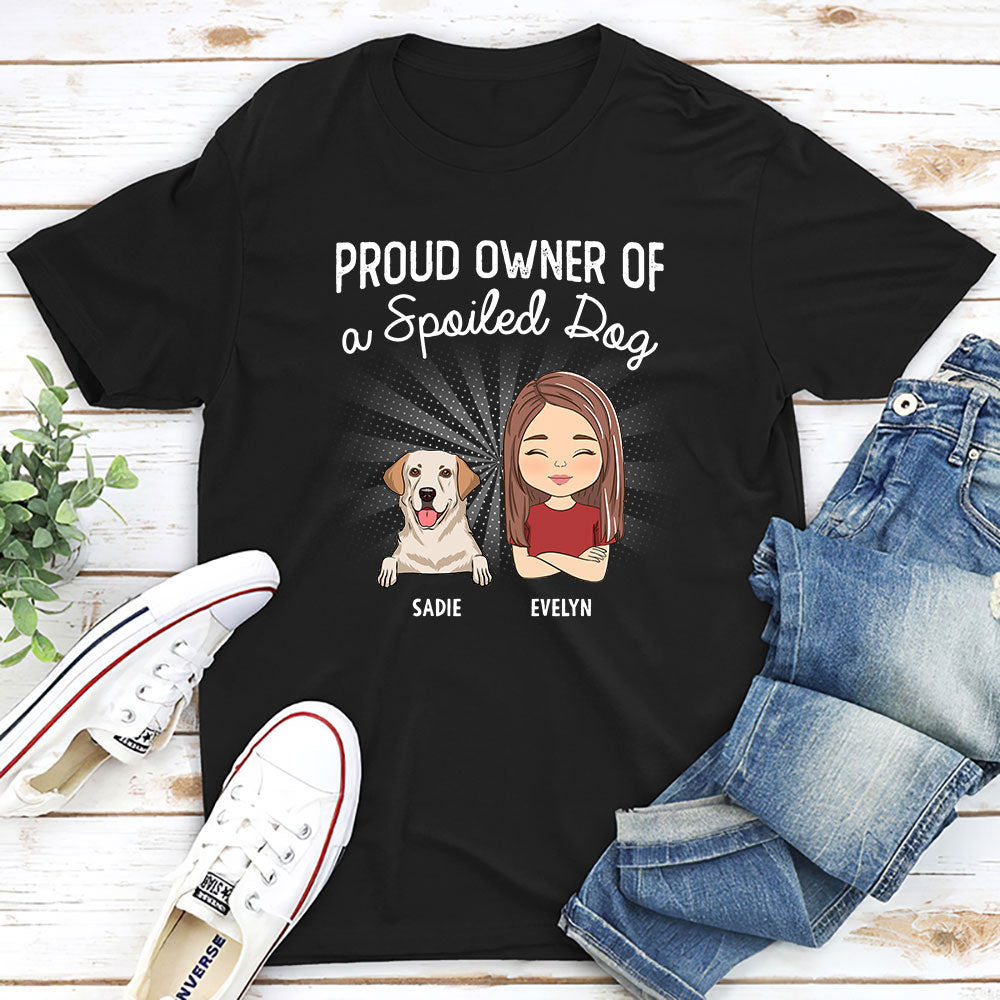 Proud Owner - Personalized Custom Unisex 5.3 oz T-shirt for Pet Lovers