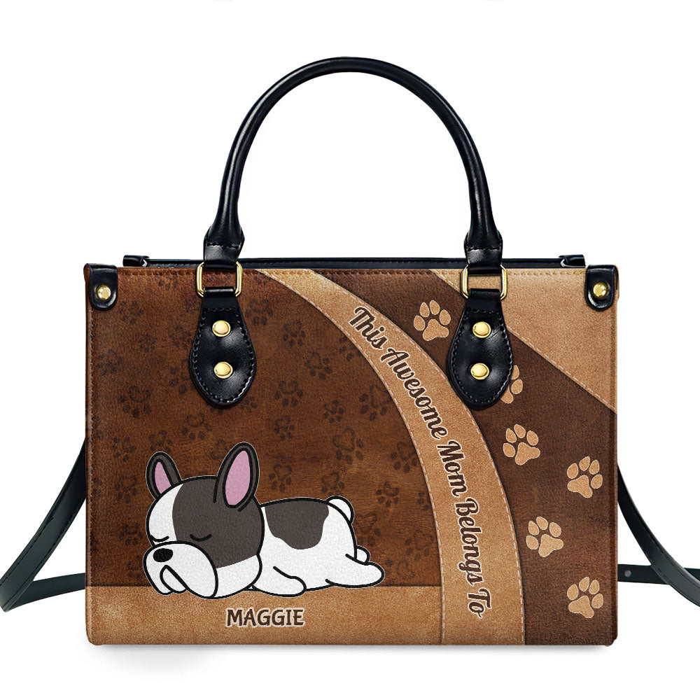 Personalized Custom Leather Handbag - The Perfect Gift for Awesome Moms
