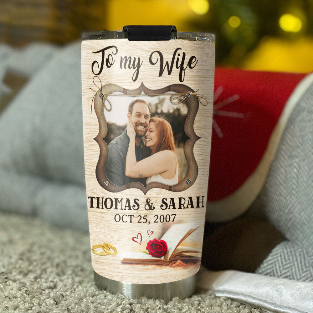 Our Hearts Are One - Customizable Personalized 20oz Stainless Steel Tumbler with Thousands of Cool Designs