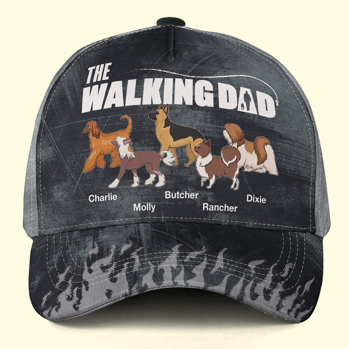 The Walking Dad Version 2 - Personalized Custom Dog Parent Cap for a Stylish Stroll