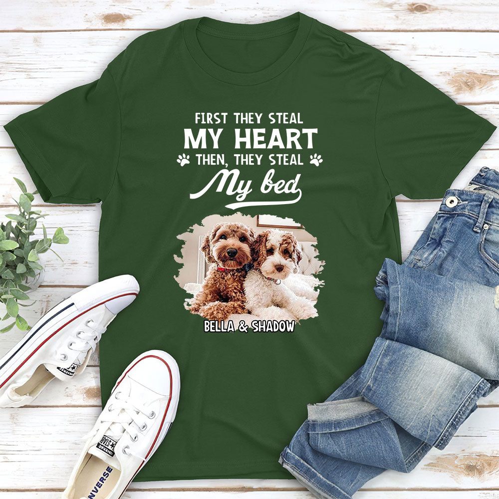 Steal My Heart - Customizable Personalized Unisex T-shirt for Pet Lovers