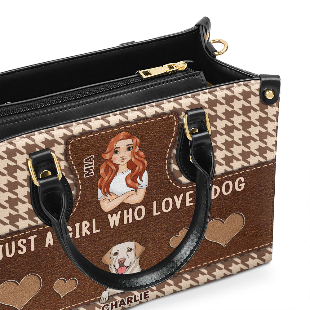 Just A Girl - Exquisite Personalized Custom Leather Handbag for Baby Lovers