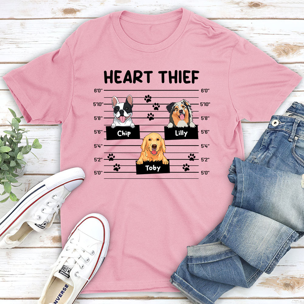 Heart Thief - Personalized Custom Unisex 5.3 oz T-shirt for Pet Lovers