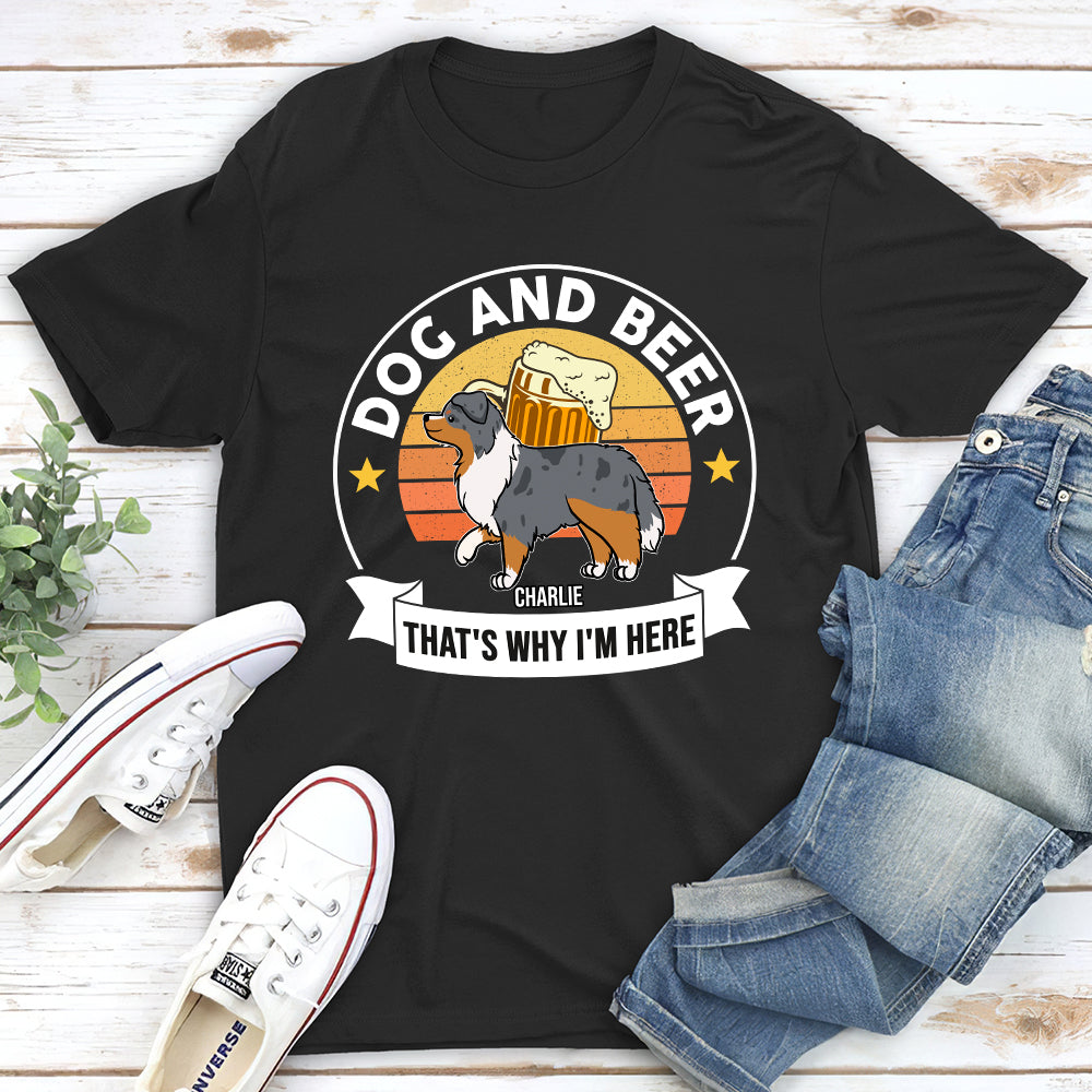 That's Why - Personalized Custom Unisex 5.3 oz T-shirt for Pet Lovers