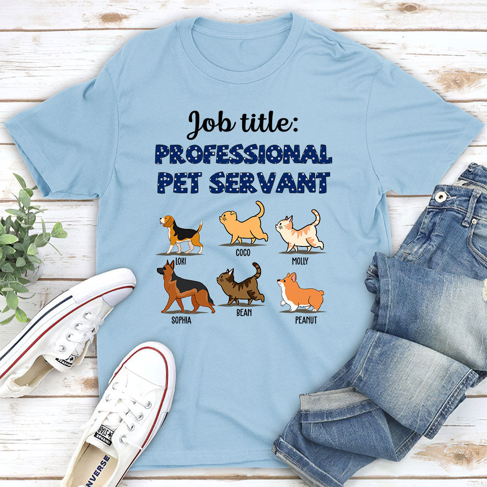 Exclusive Personalized Custom Unisex 5.3 oz Professional Pet Servant T-shirt