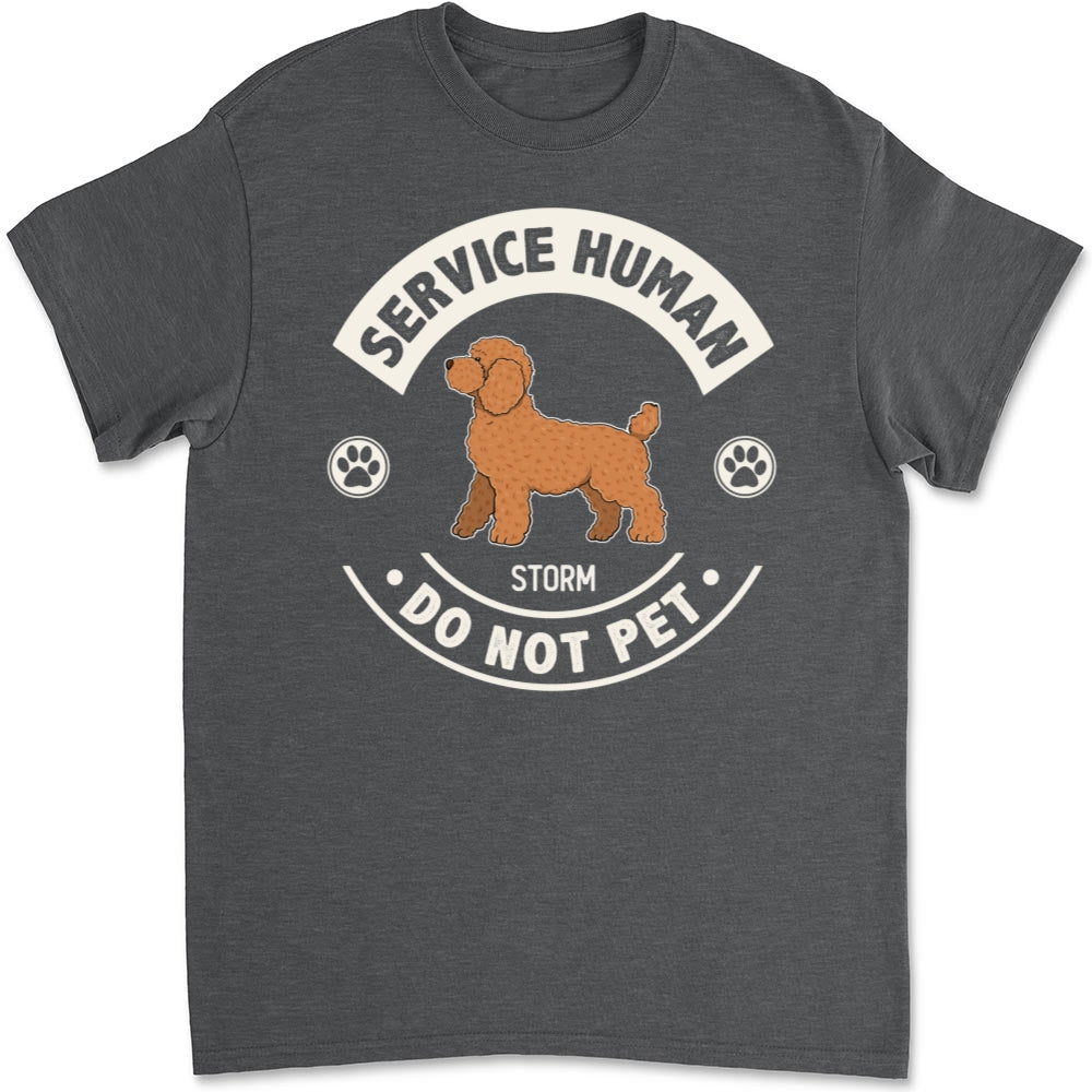 Service Human Dogs - Personalized Custom Unisex 5.3 oz T-Shirt for Pet Lovers
