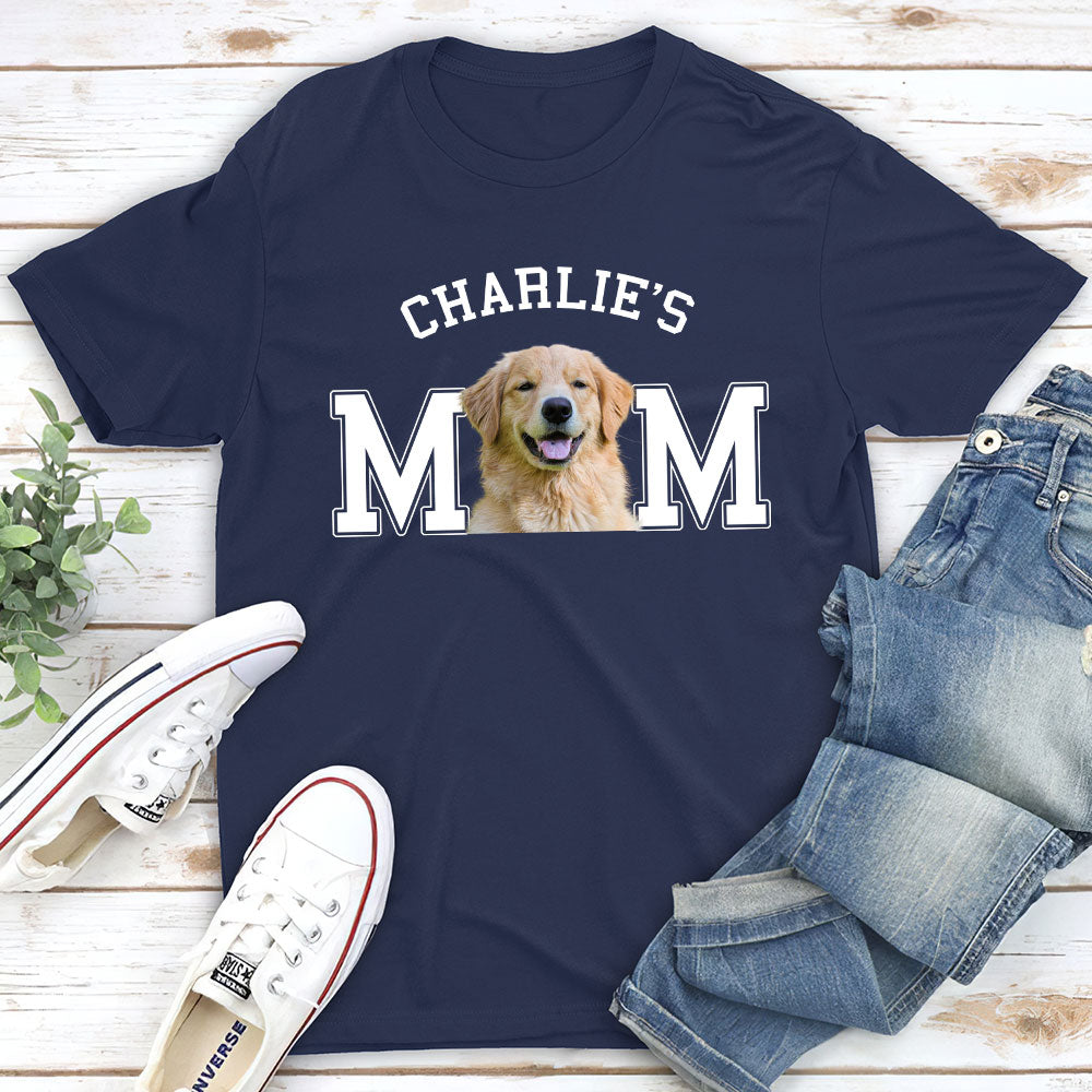Unique Dog Dad Mom Cartoon Personalized Custom Unisex Basic Photo T-shirt
