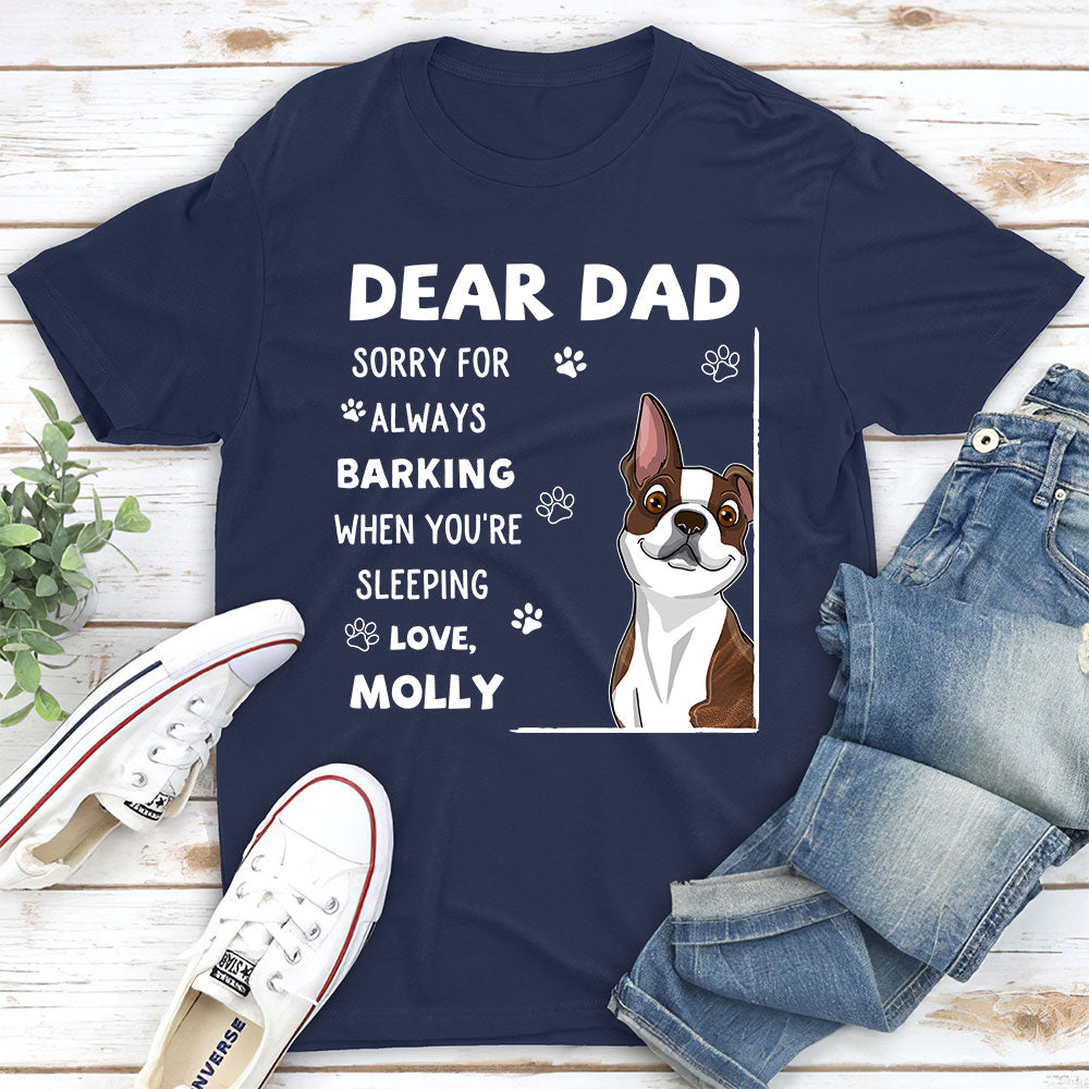 Sorry For - Personalized Custom Unisex 5.3 oz Heavy Cotton T-shirt for Pet Lovers