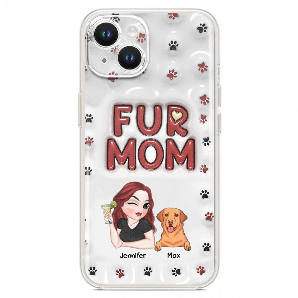 Lovely Fur Mom - Exquisite Personalized Custom 3D Inflated Effect Smartphone Case