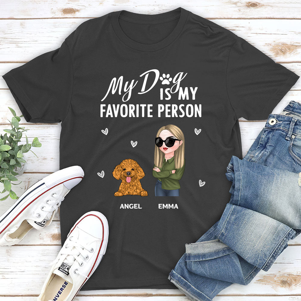 Favorite People - Personalized Custom Unisex 5.3 oz T-shirt for Pet Lovers