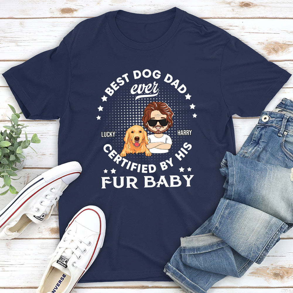 Certified By Fur Baby - Personalized Custom Unisex 5.3 oz T-shirt for Pet Lovers