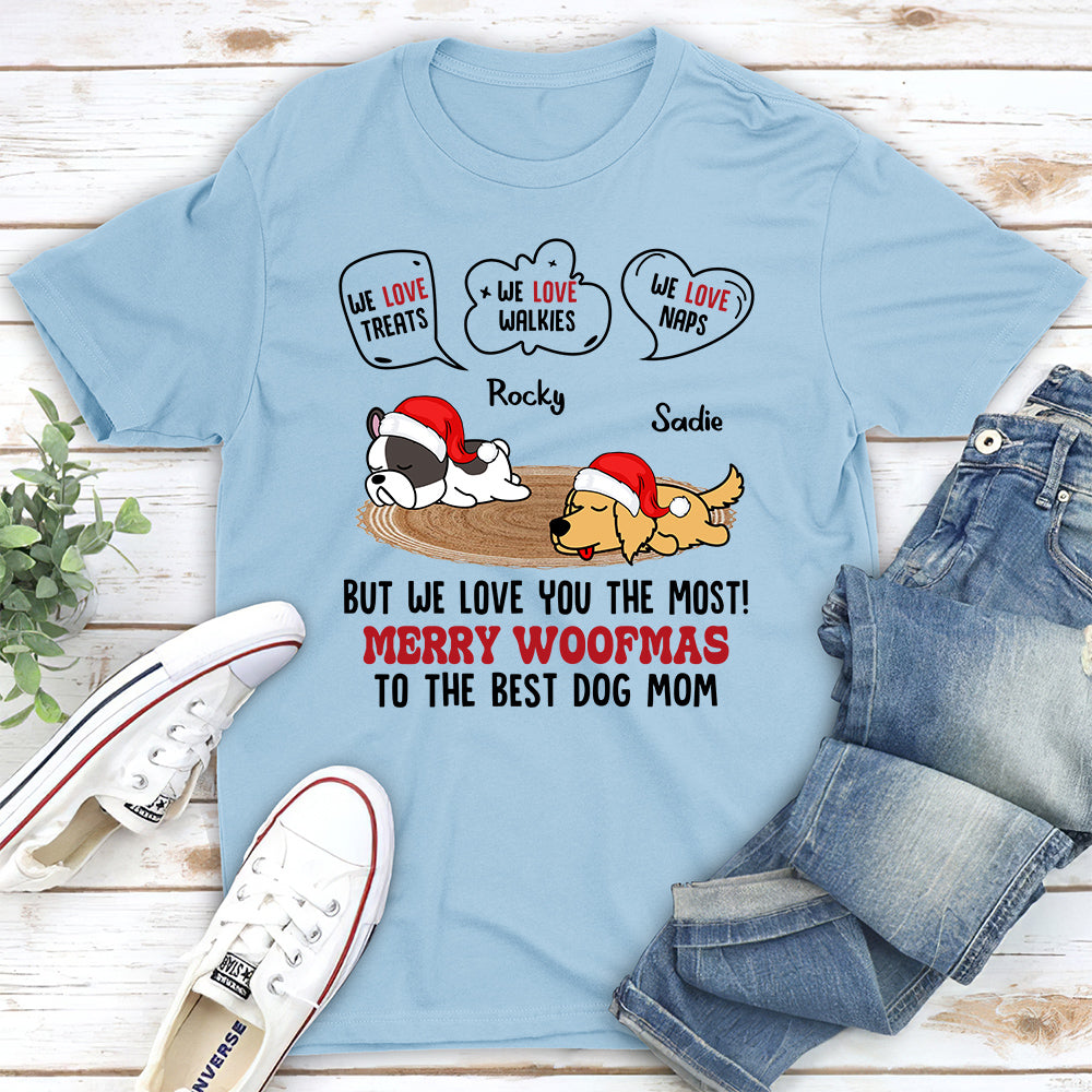 But I Love You The Most - Personalized Custom Unisex 5.3 oz T-shirt for Pet Lovers